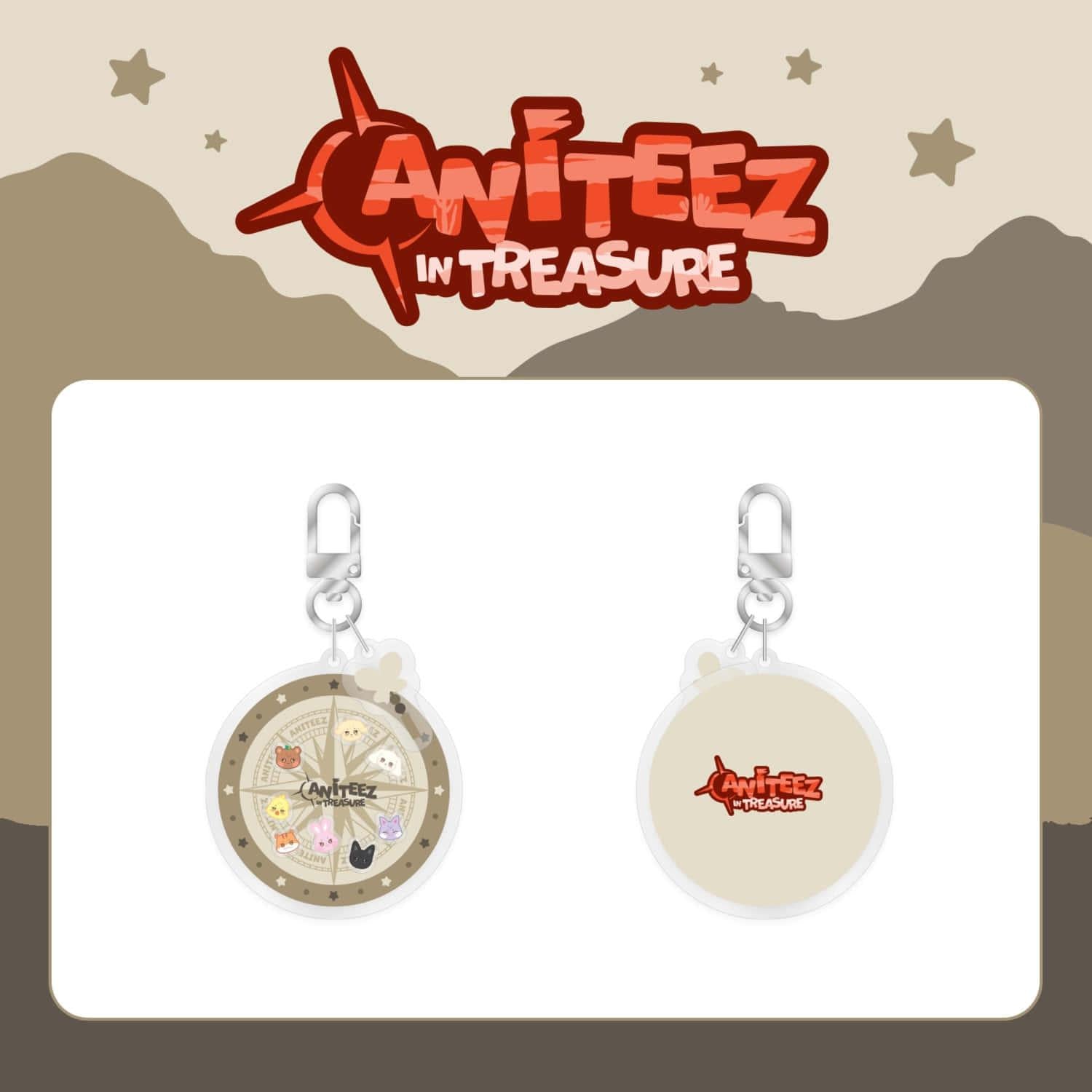 ATEEZ X ANITEEZ IN TREASURE - Shaker Keyring
