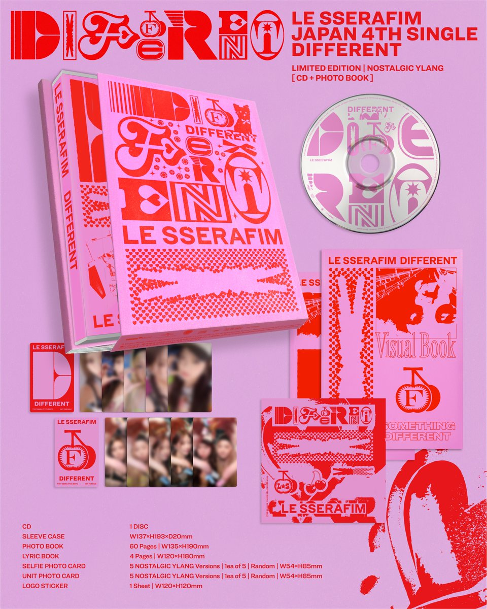 LE SSERAFIM - Different - Japan 4th single album