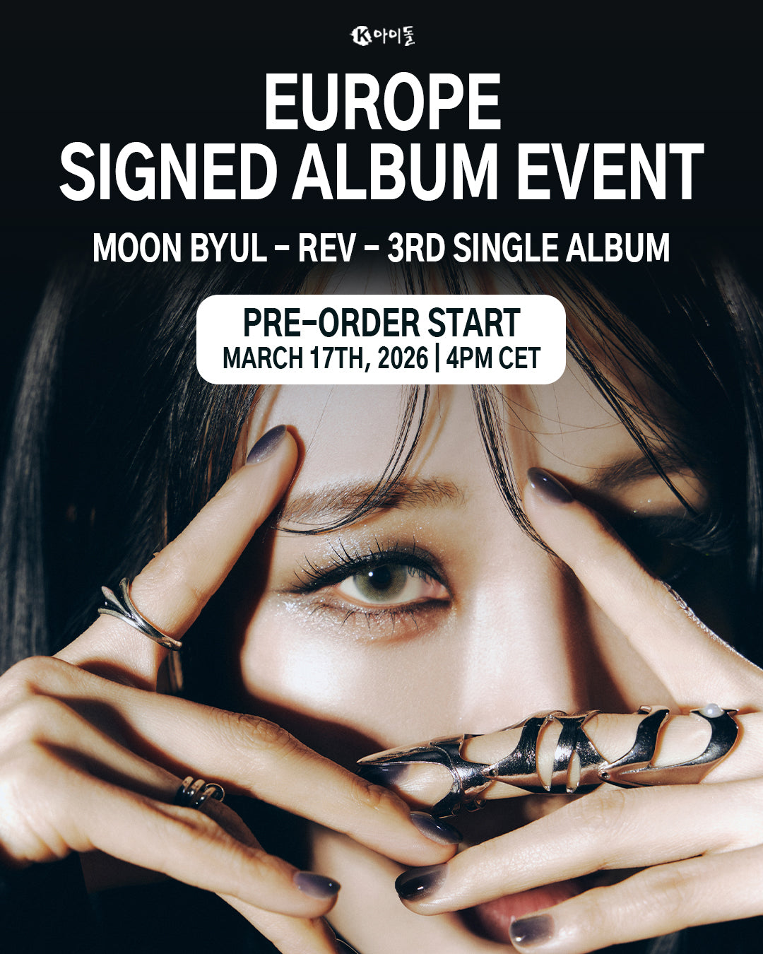 [K IDOL PREORDER EVENT] MOONBYUL - REV - 3rd single album
