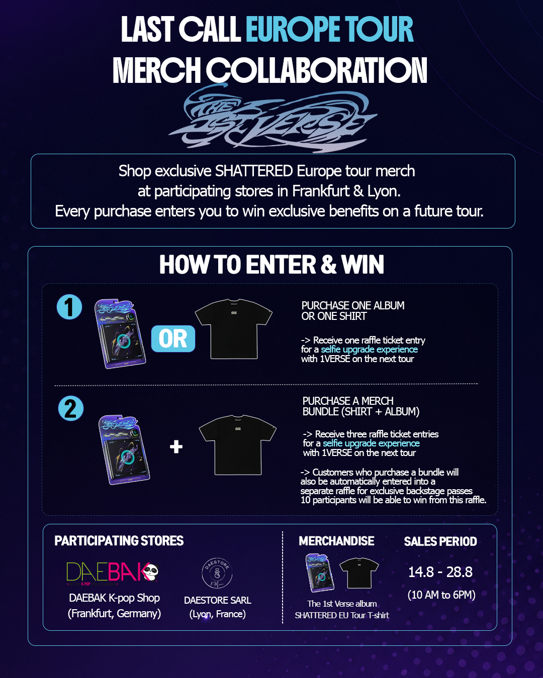 [PREORDER EVENT] 1VERSE - SHATTERED Europe Tour Merch