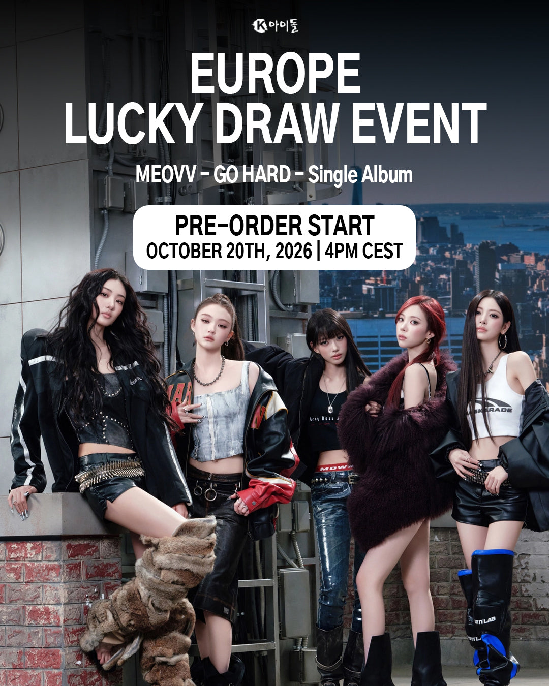 [K IDOL PREORDER EVENT] MEOVV - Go hard - Single album