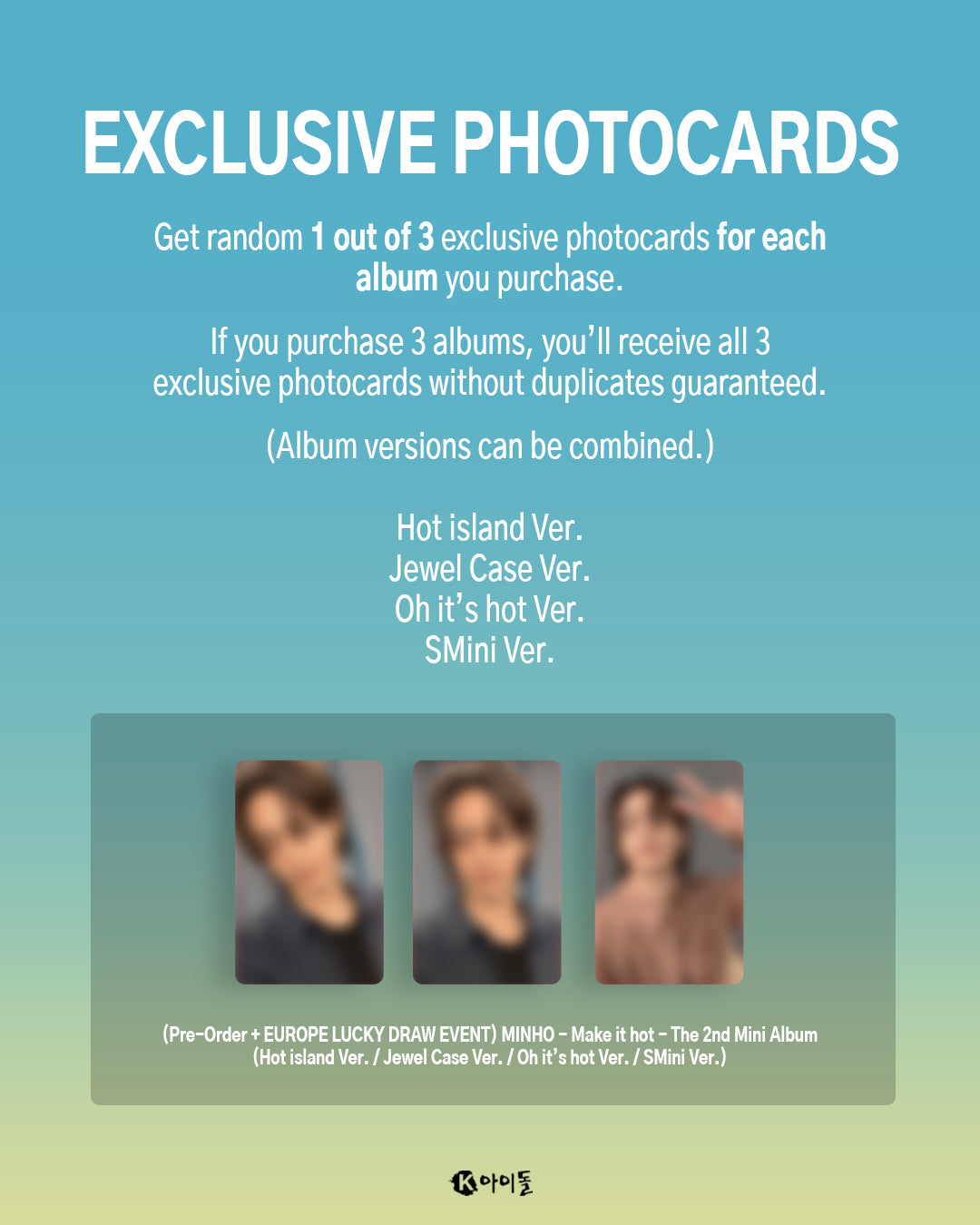 [K IDOL PREORDER EVENT] MINHO - Make It Hot - 2nd mini album