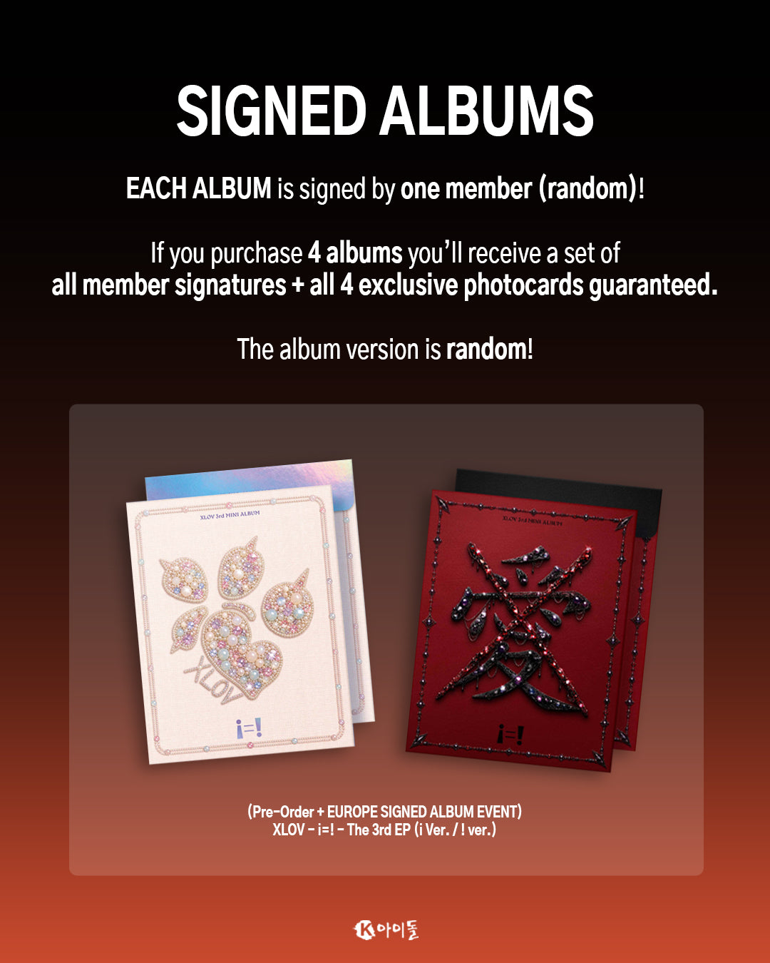 [K IDOL PREORDER EVENT] XLOV - i=! [!]- 3rd EP album