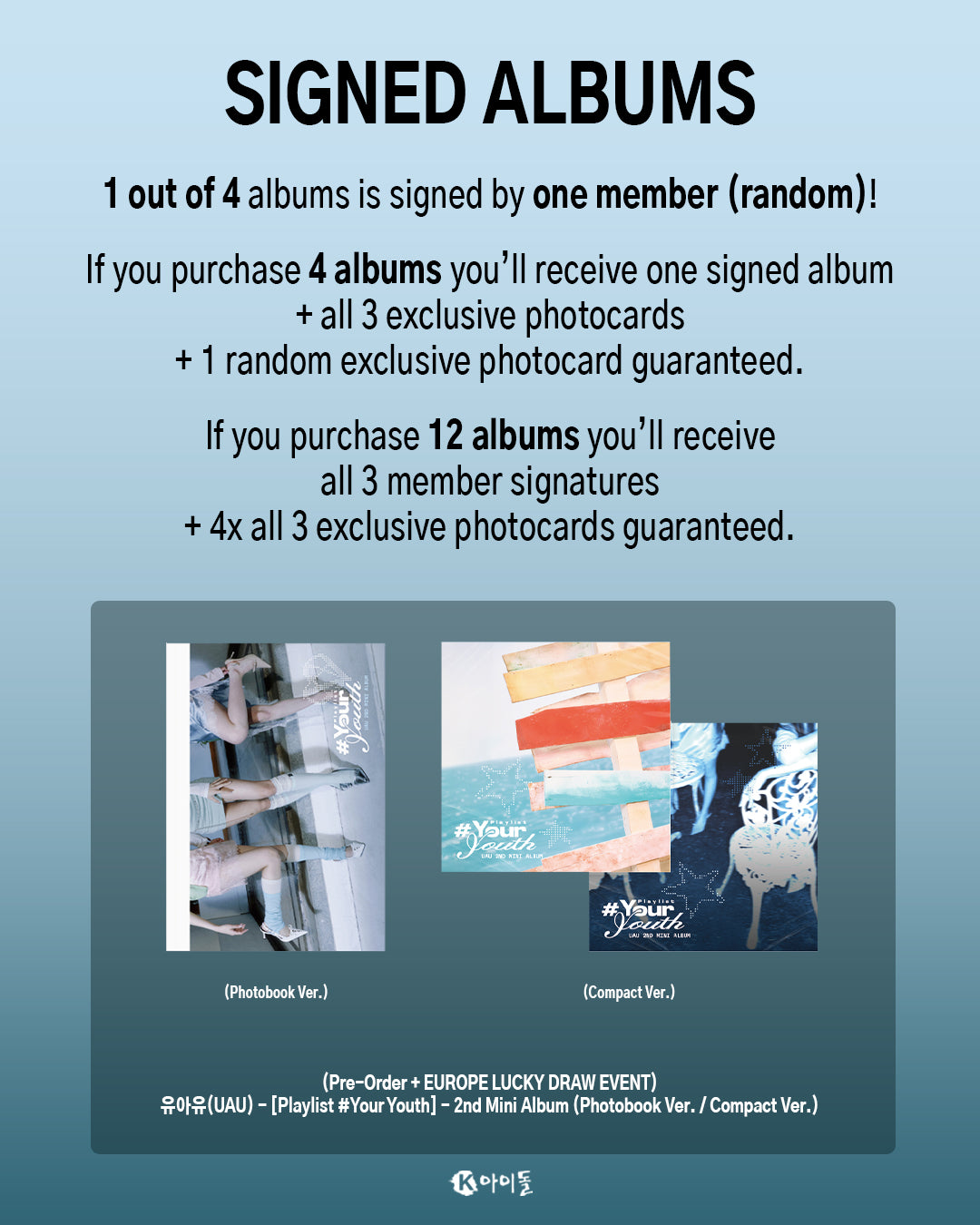 [K IDOL PREORDER EVENT] UAU - Playlist #Your Youth - 2nd mini album