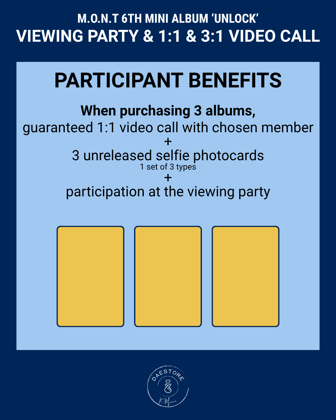 [VIDEO CALL EVENT] M.O.N.T - Unlock - 6th mini album