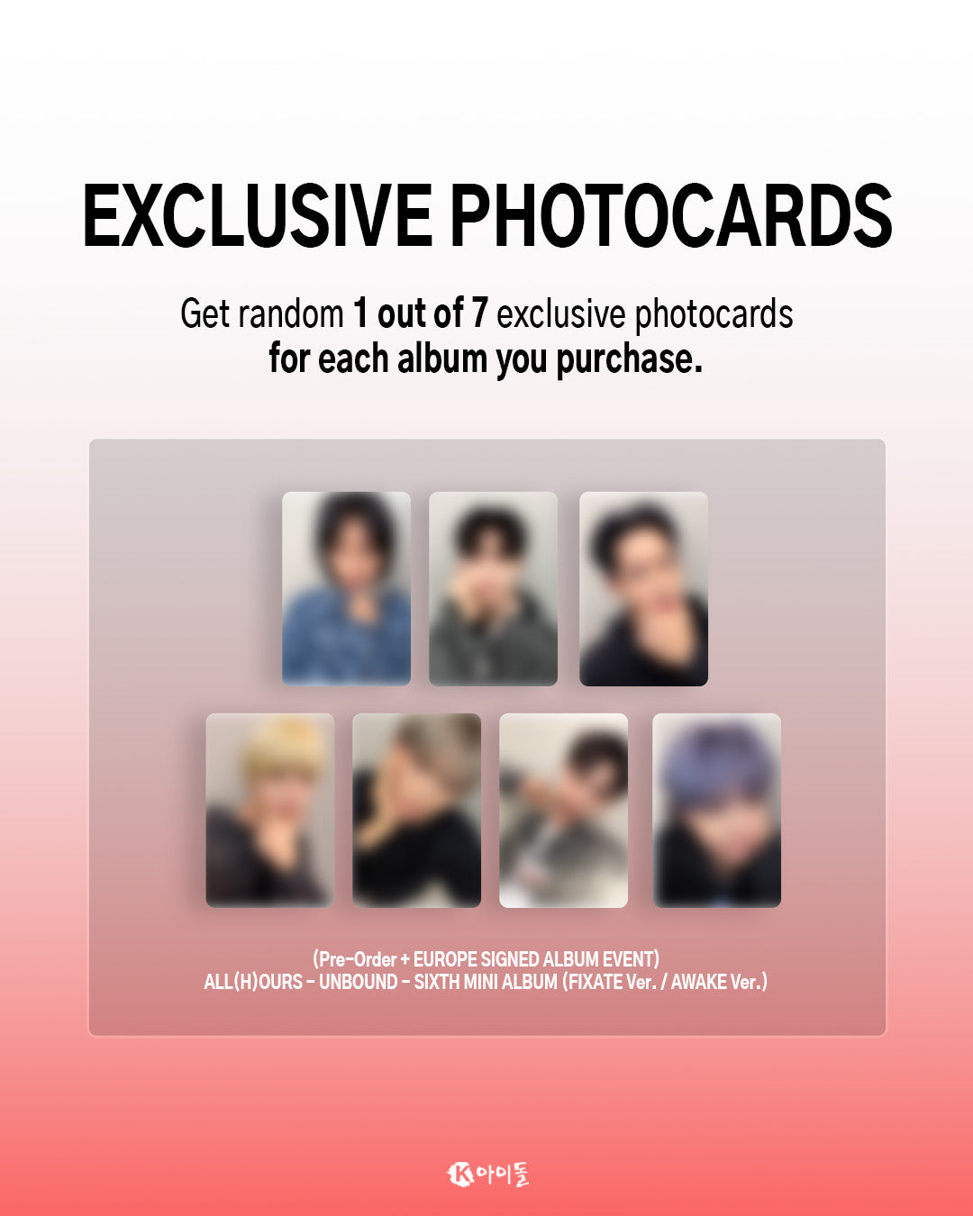 [K IDOL PREORDER EVENT] ALL(H)OURS - Unbound - 6th mini album