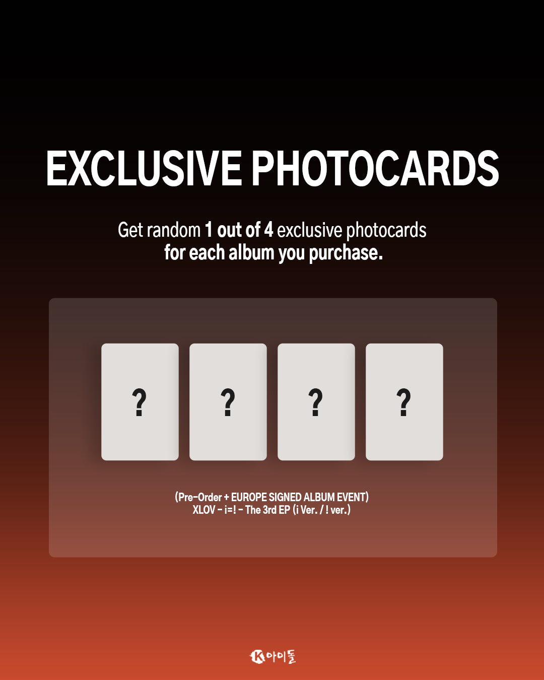 [K IDOL PREORDER EVENT] XLOV - i=! [!]- 3rd EP album