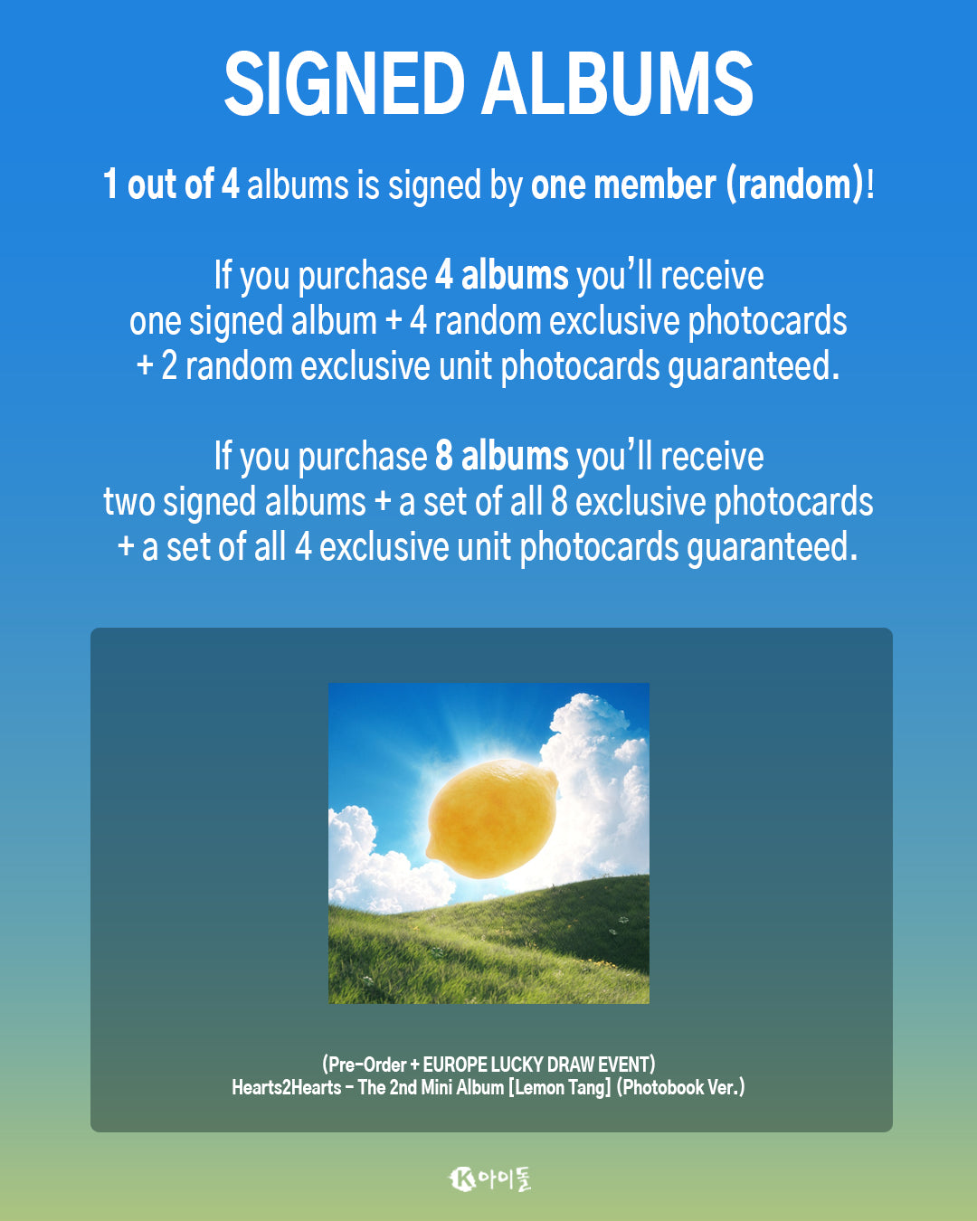 [PREORDER K IDOL EVENT] HEARTS2HEARTS - Lemon Tang - 2nd mini album