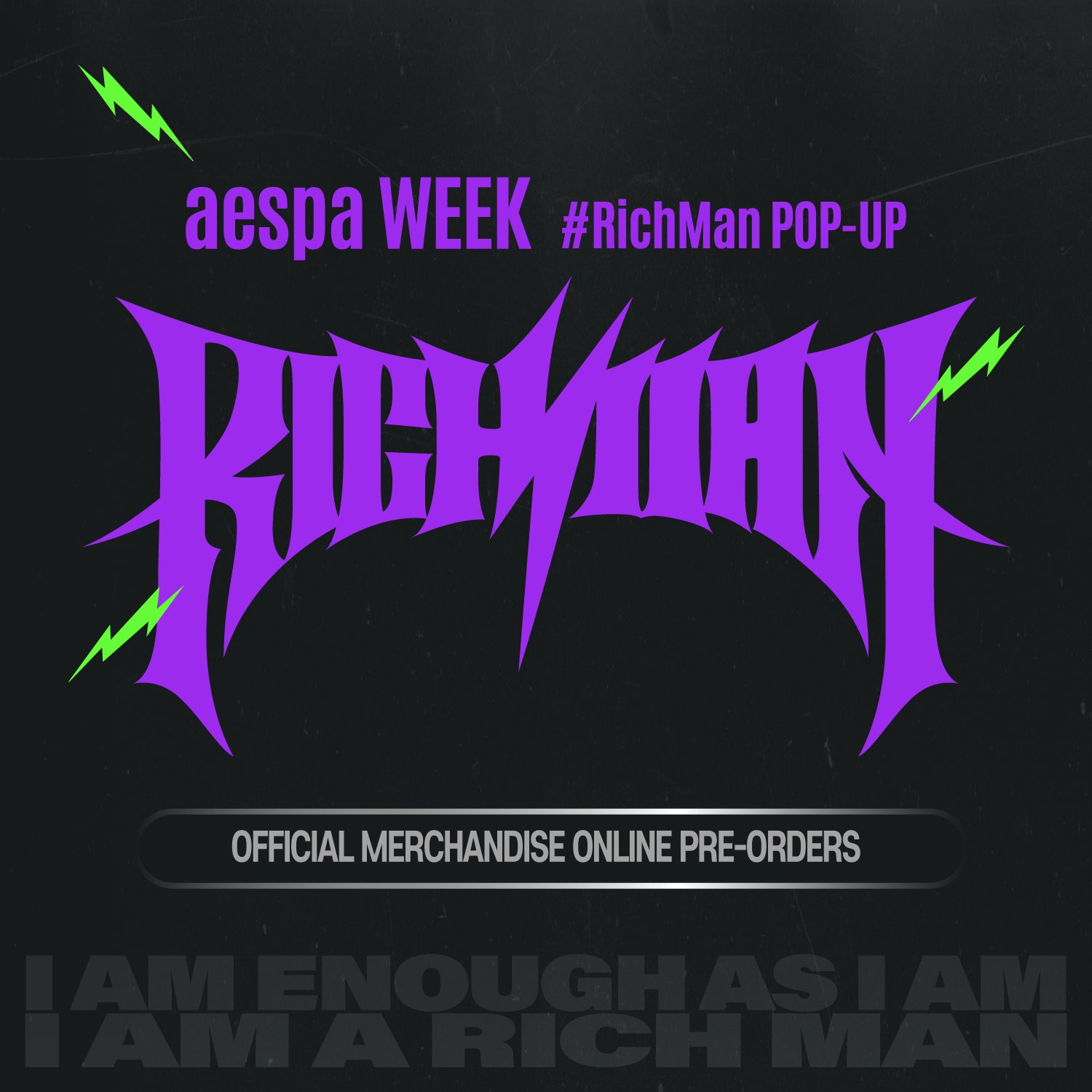 [PREORDER EVENT] AESPA - Week Rich Man Pop-Up MD 1