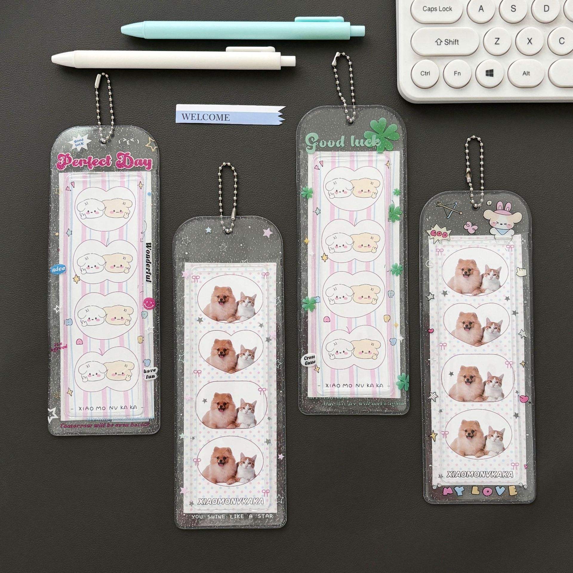 4cut Photo Holders - Clear Sparkling PVC