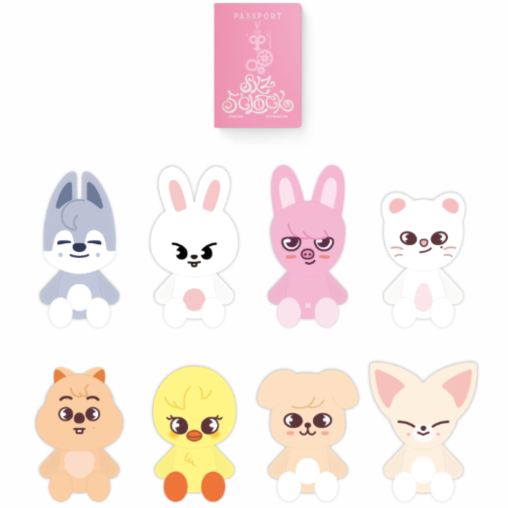 STRAY KIDS - Plush Teddybear ver. - 5th Fanmeeting SKZ 5'CLOCK MD