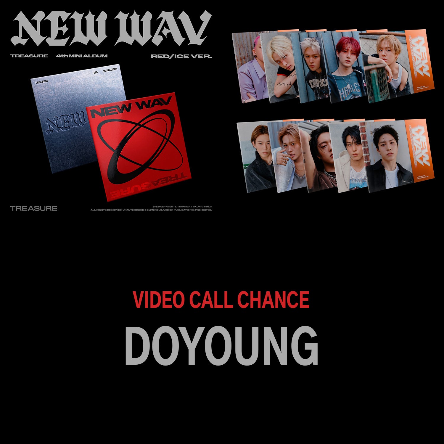 [1:1 VIDEO CALL EVENT - DOYOUNG] TREASURE - New Wav - 4th mini album