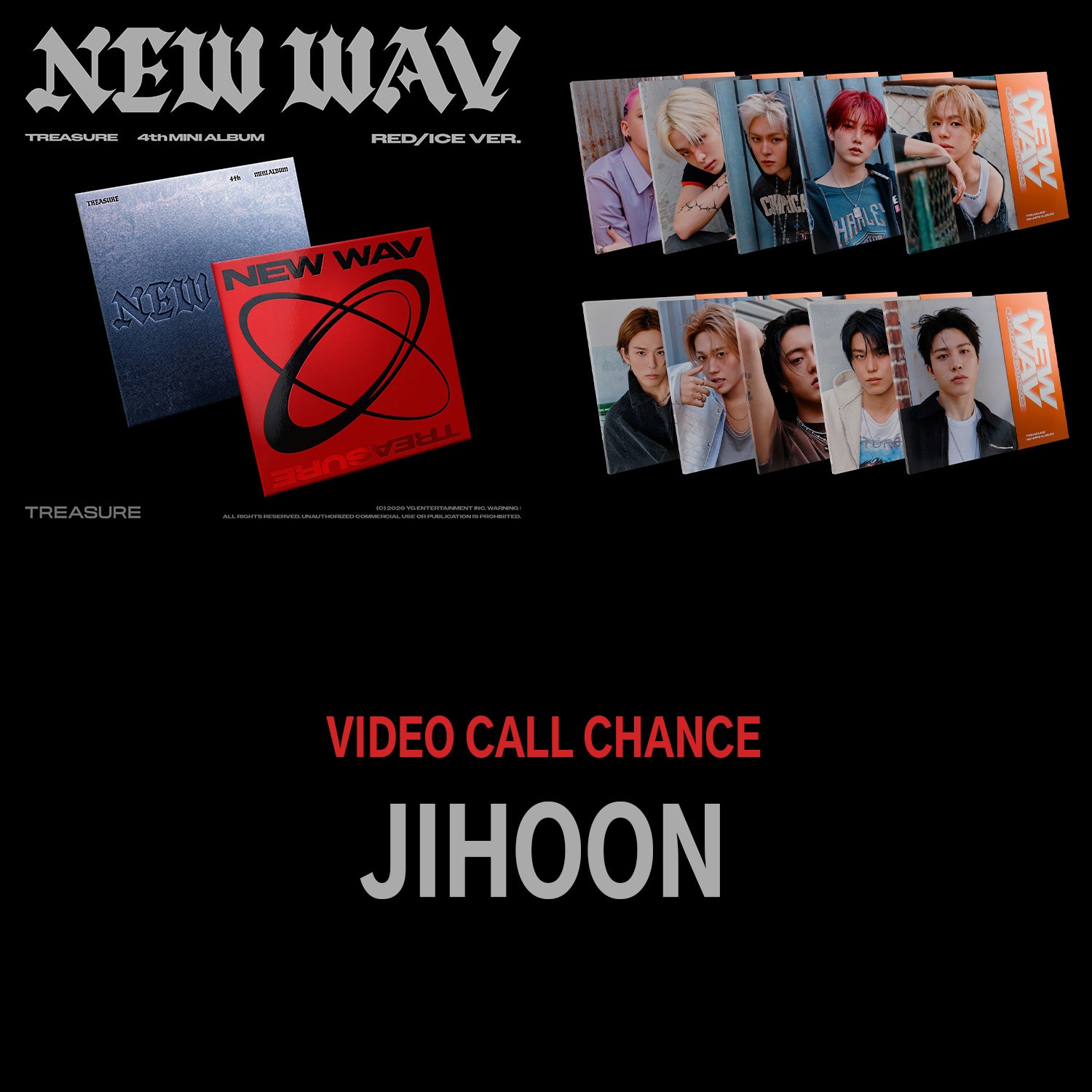 [1:1 VIDEO CALL EVENT - JIHOON] TREASURE - New Wav - 4th mini album