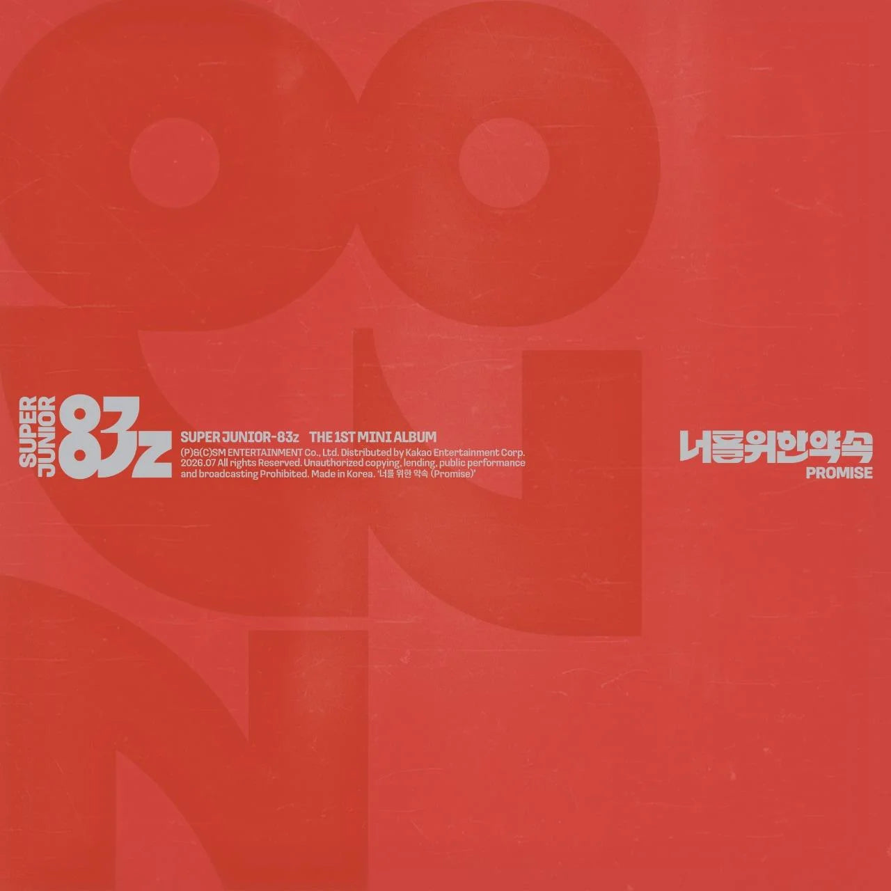 [PREORDER] SUPER JUNIOR-83z - Promise - 1st mini album