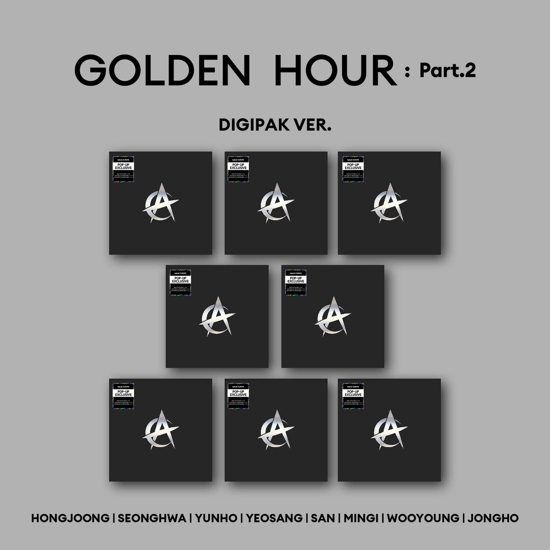 [PREORDER hello82] ATEEZ - GOLDEN HOUR Part.2 [DIGIPACK][POP-UP EXCLUSIVE] - 11th mini album