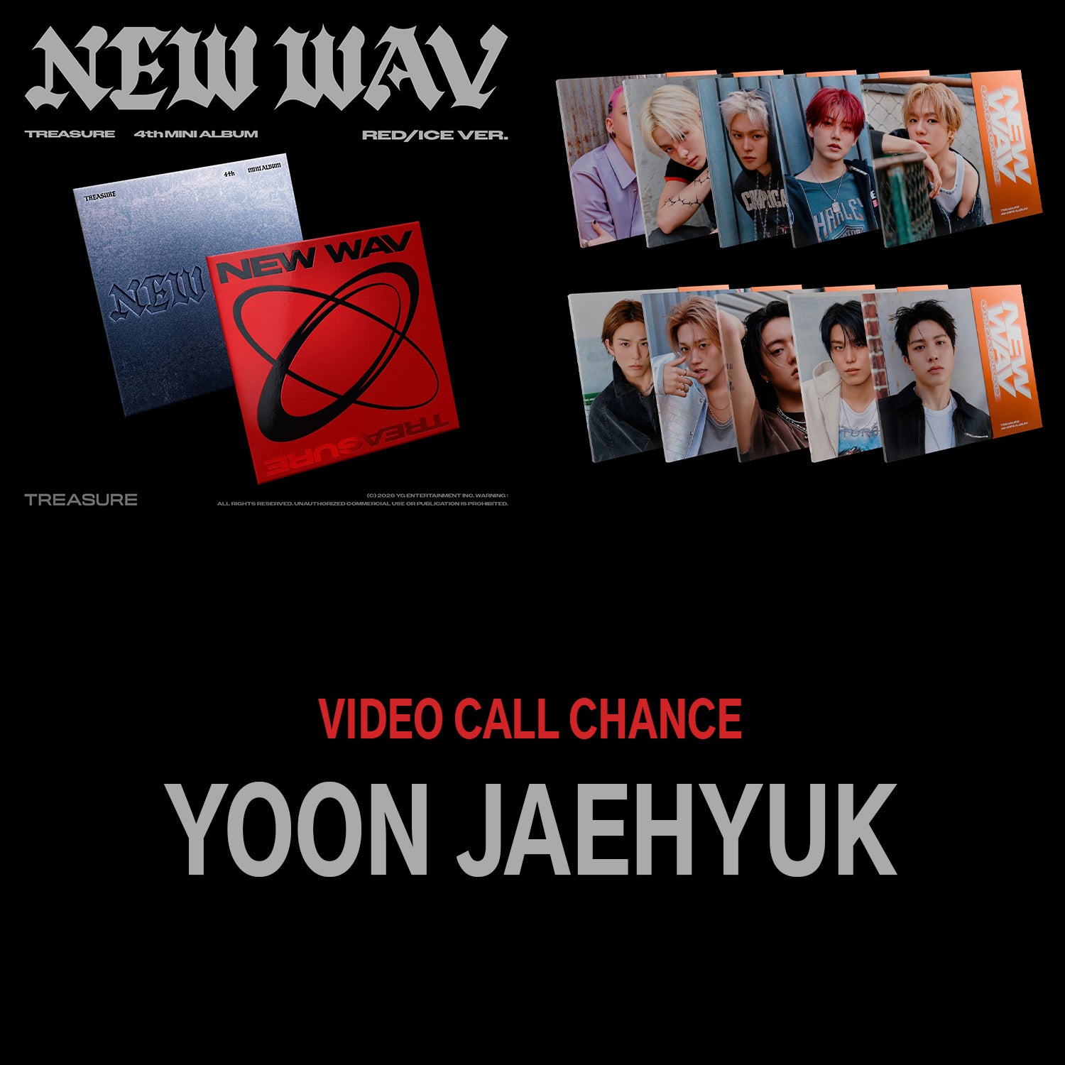[1:1 VIDEO CALL EVENT - JAEHYUK] TREASURE - New Wav - 4th mini album