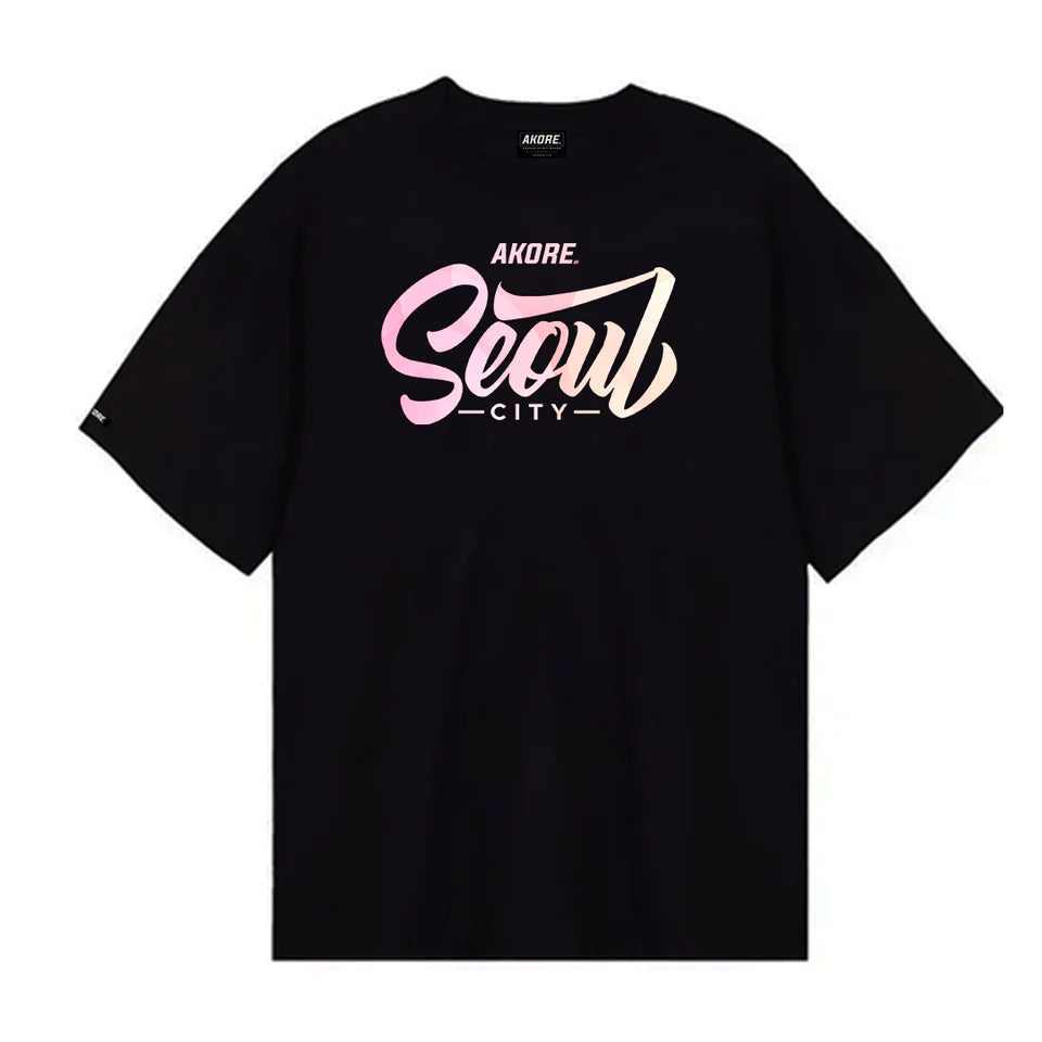 [AKORE®] T-Shirt Seoul City Black