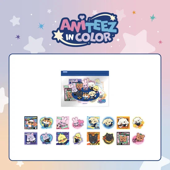 ATEEZ - Flake Sticker Set - Aniteez in Color