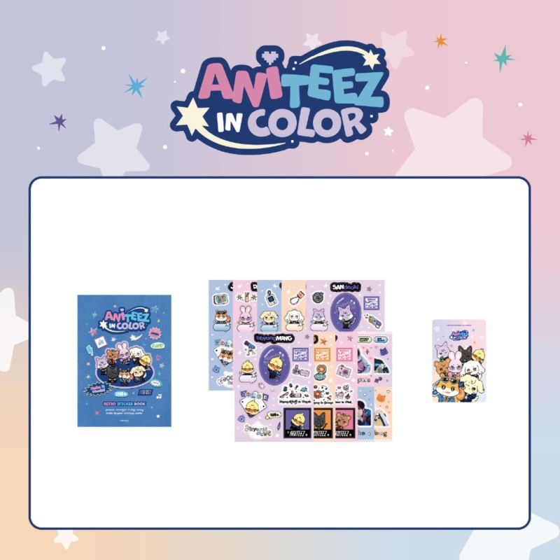 ATEEZ - Retro Sticker Book - Aniteez in Color