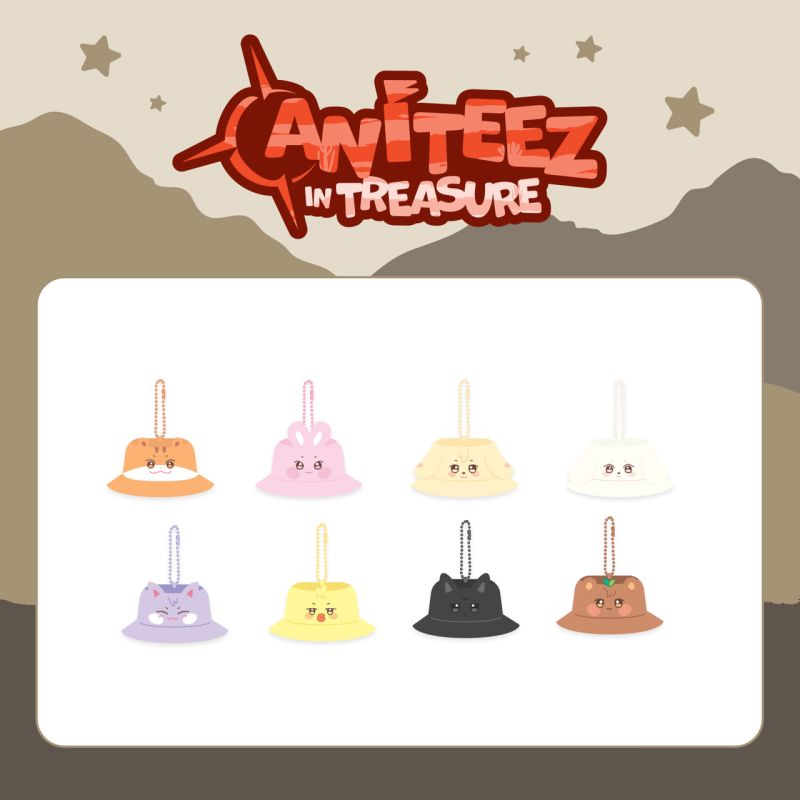 ATEEZ X ANITEEZ IN TREASURE - Bucket Hat Keyring