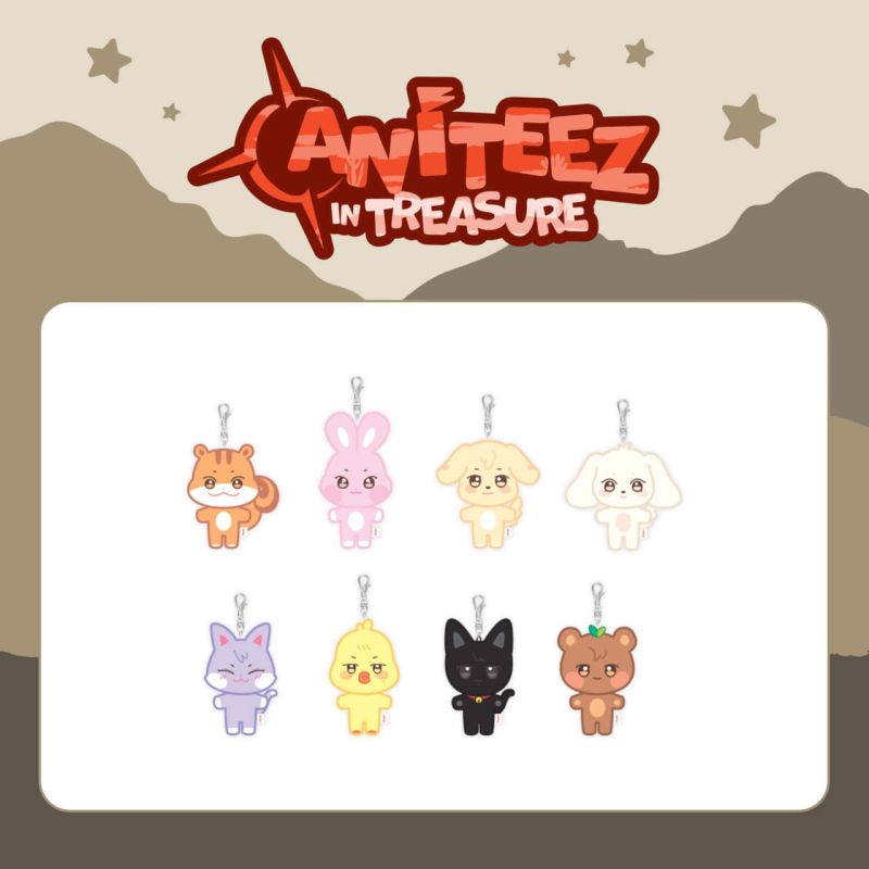 ATEEZ X ANITEEZ IN TREASURE - Plush Keyring