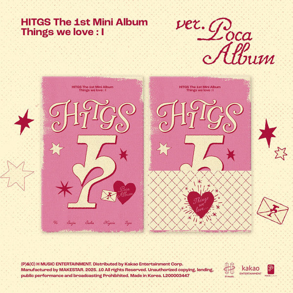 [PREORDER] HITGS - Things We Love: I [POCA] - 1st mini album