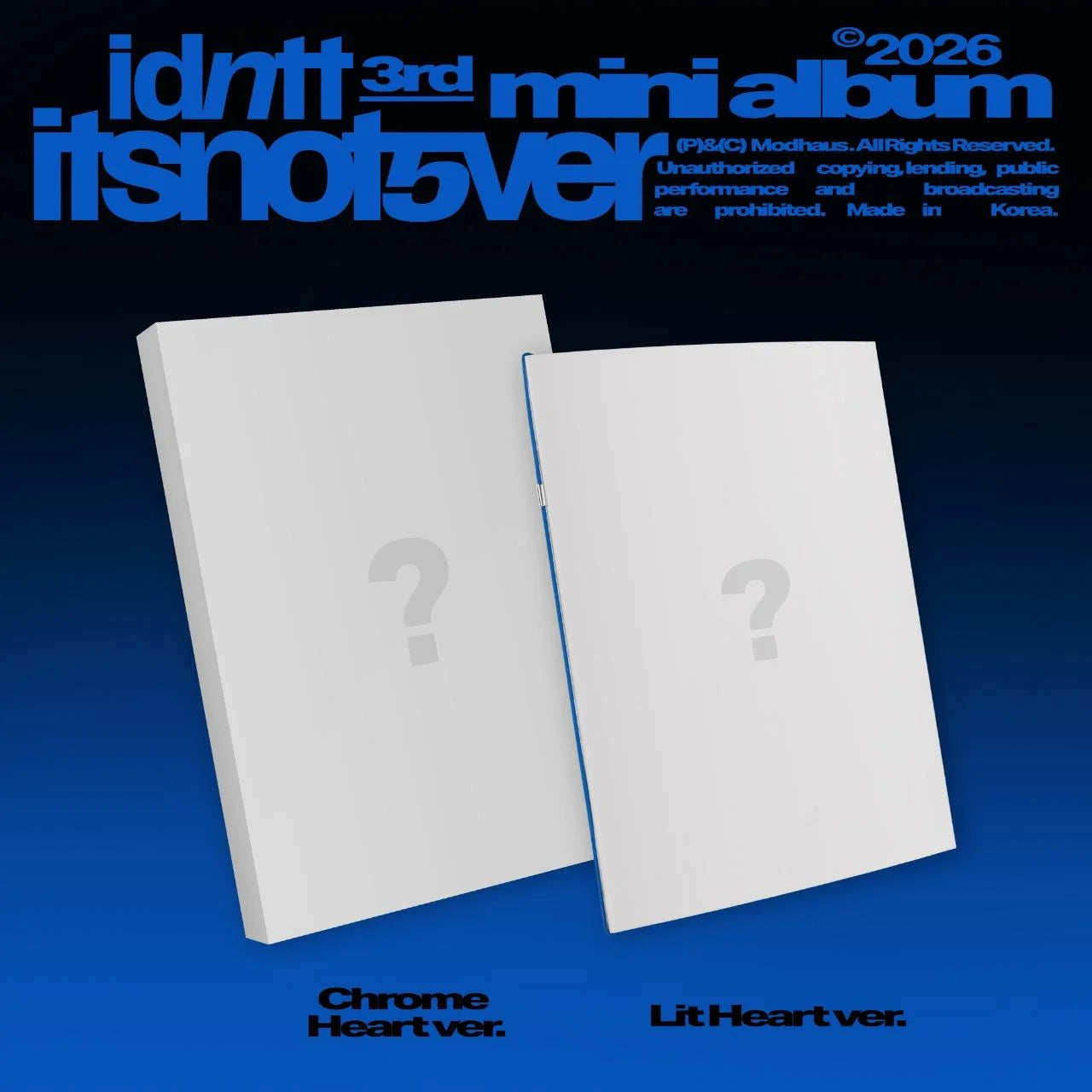 [PREORDER] IDNTT - Itsnotover - 3rd mini album
