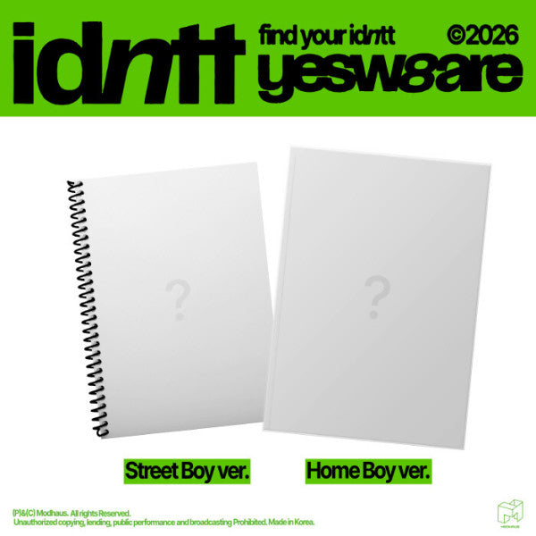 [PREORDER EVENT] IDNTT - Yesweare - Mini album
