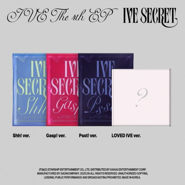 [PREORDER EVENT] IVE - IVE Secret - 4th EP album