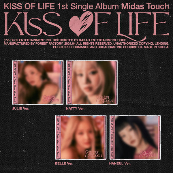 KISS OF LIFE - Midas Touch [JEWELCASE] - 1st single album