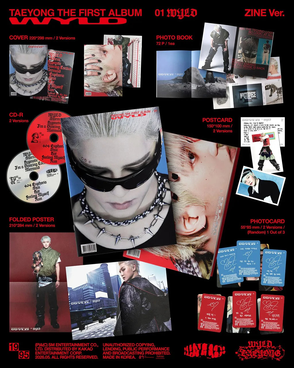 TAEYONG - WYLD [ZINE] - 1st regular album
