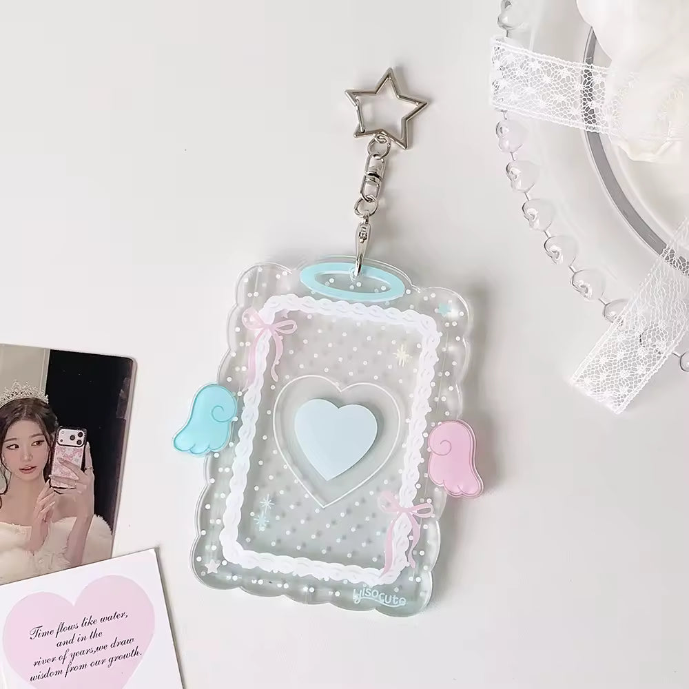 Photocard Holders - Cute Macaron Angel Wing Acrylic