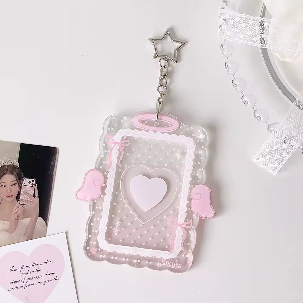 Photocard Holders - Cute Macaron Angel Wing Acrylic