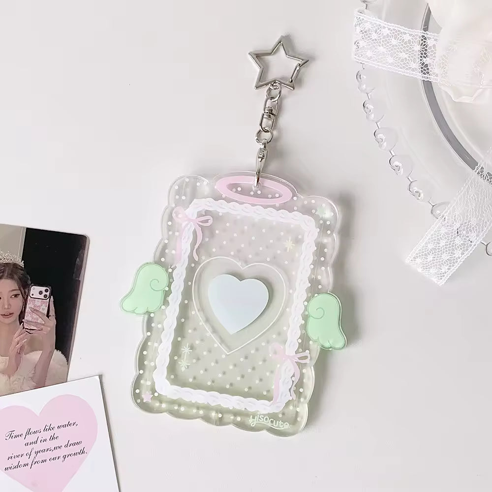 Photocard Holders - Cute Macaron Angel Wing Acrylic