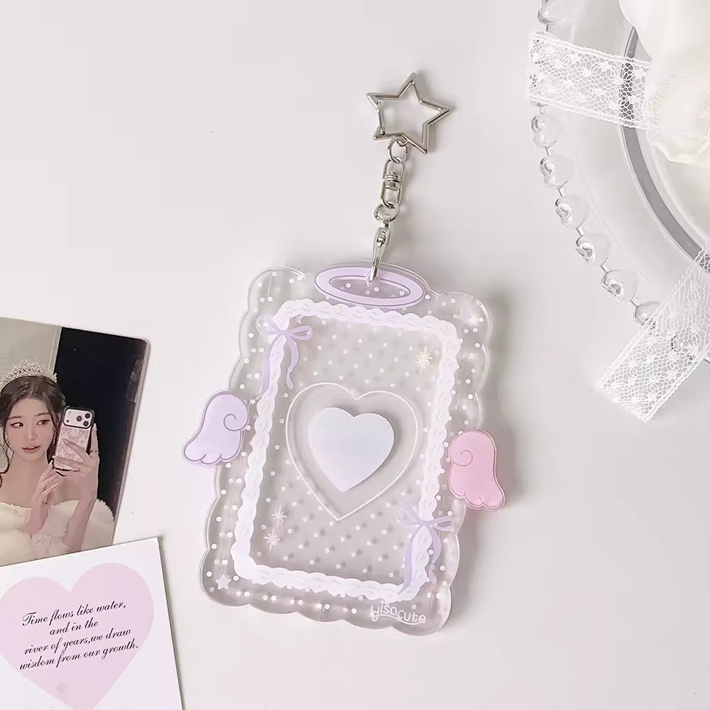 Photocard Holders - Cute Macaron Angel Wing Acrylic
