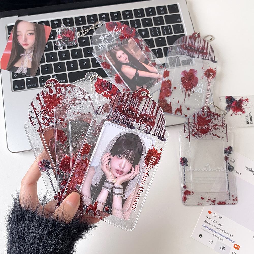 Photocard Holders - Gothic Flower PVC