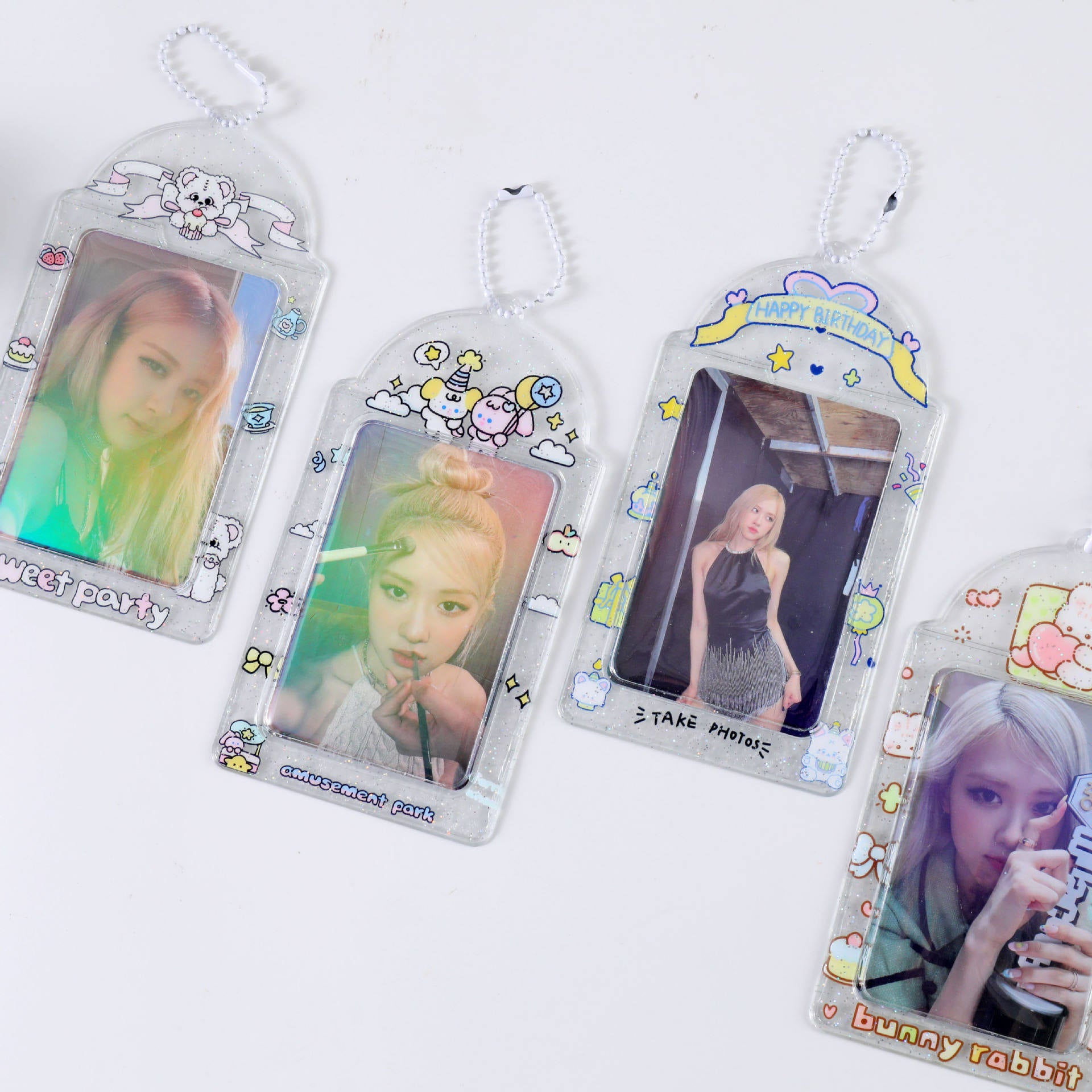 Photocard Holders - Clear Sparkling PVC