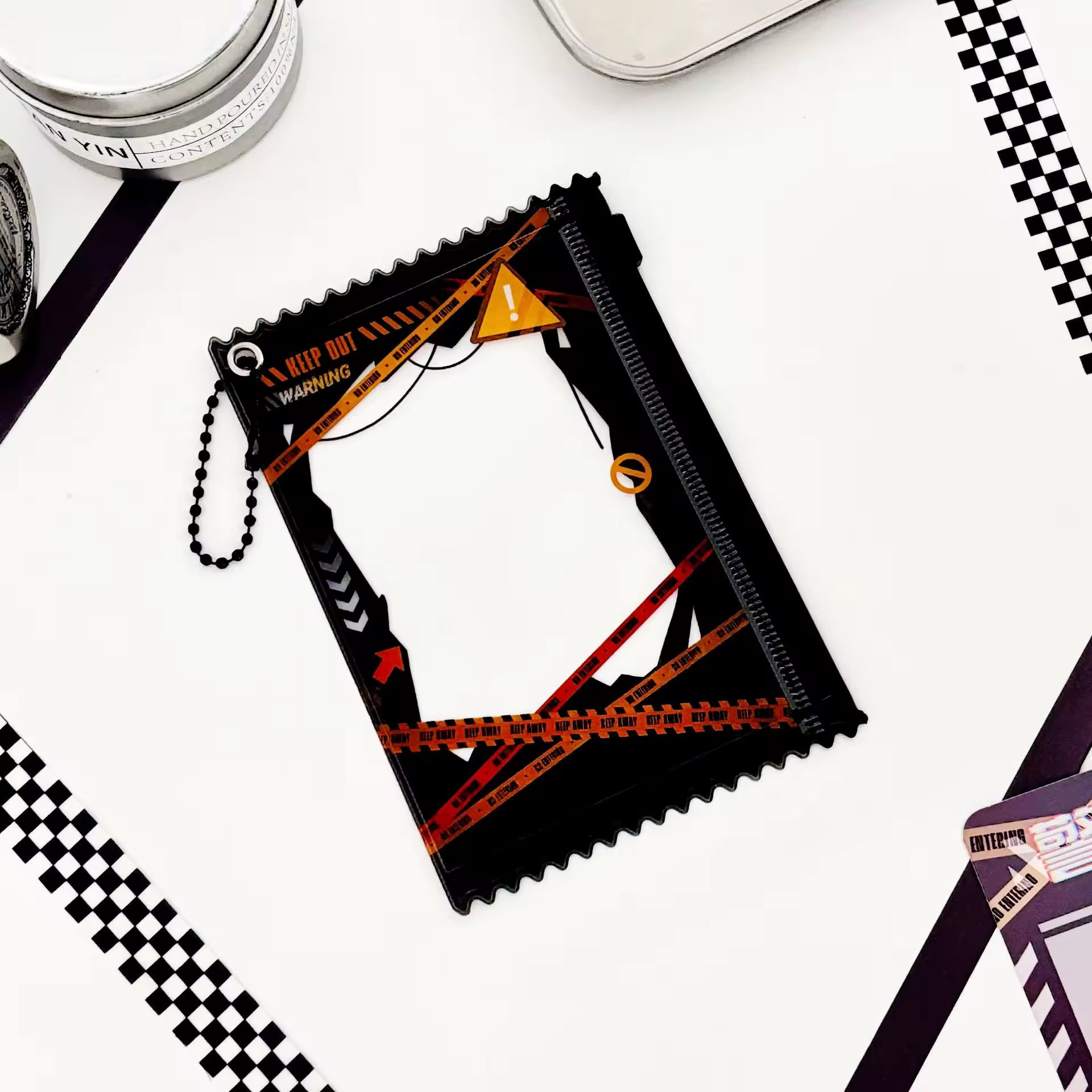 Photocard Holders - Small Black Zipper Pouch PVC