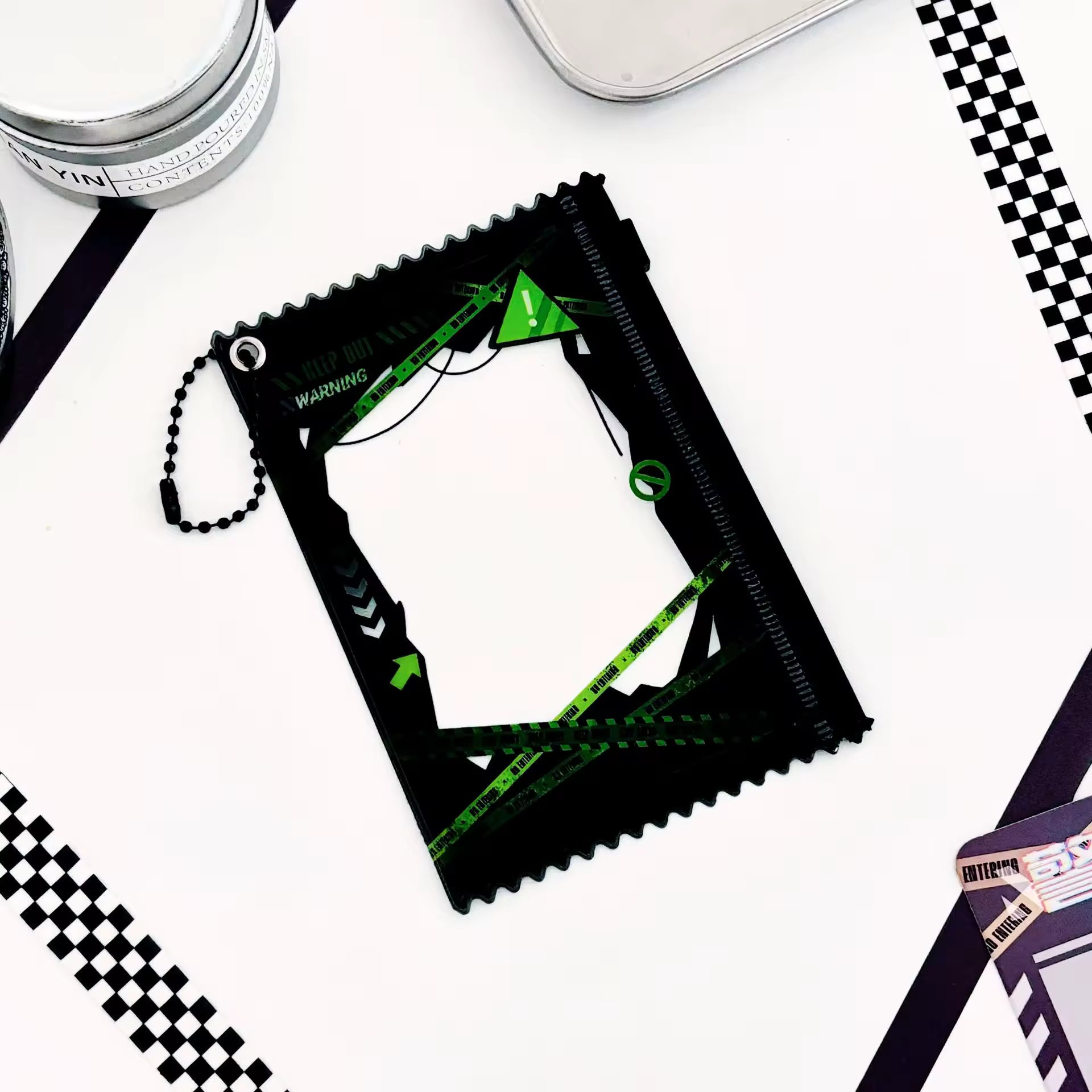 Photocard Holders - Small Black Zipper Pouch PVC