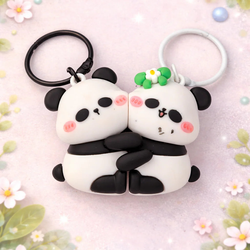 Porte-clés Duo Panda