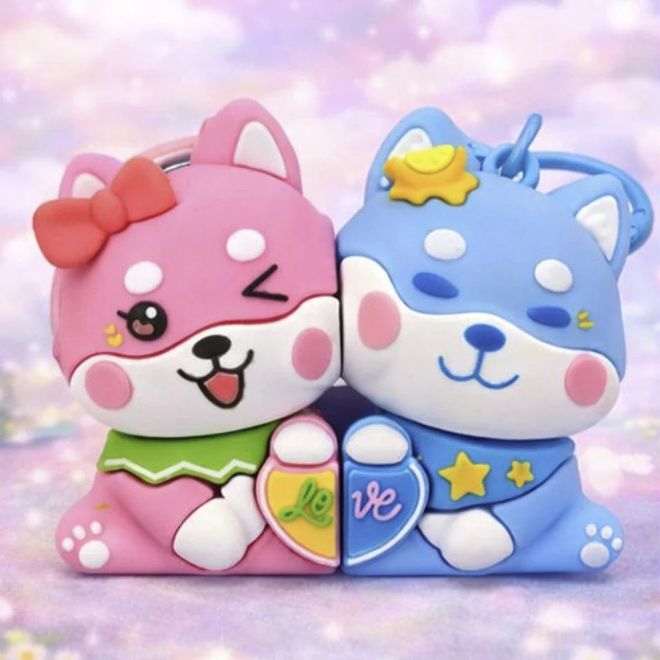 Porte-clés Duo Shiba