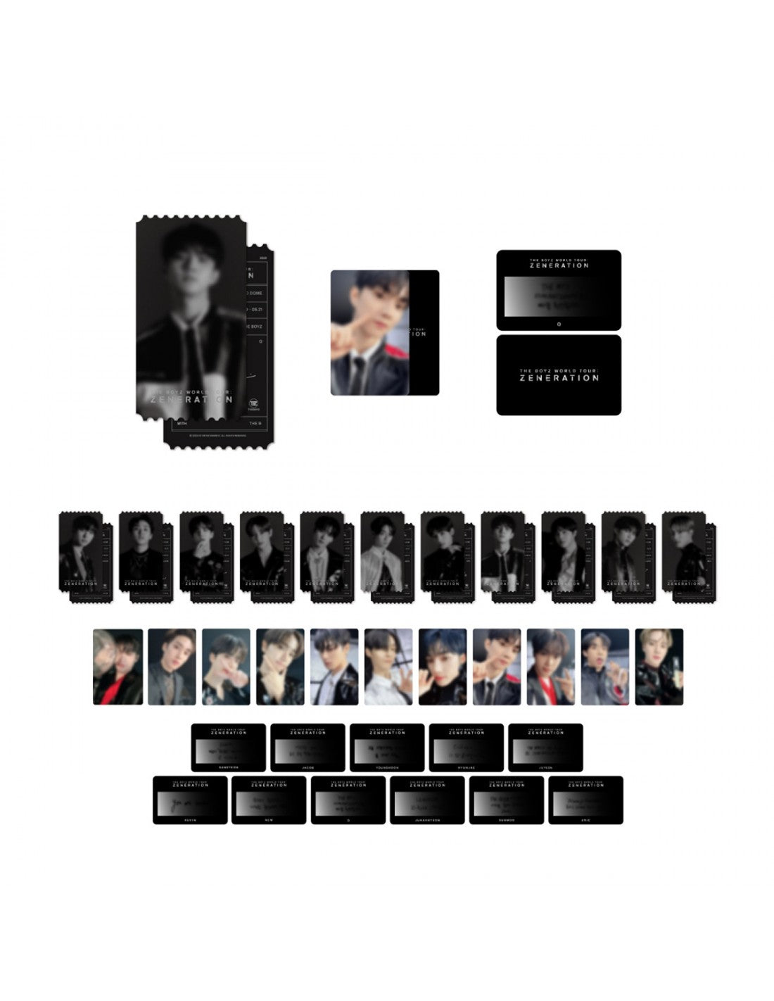 THE BOYZ - Ticket Photo Set - World Tour : Zeneration Official MD